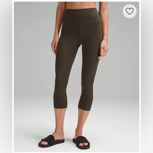 lululemon green capri align leggings